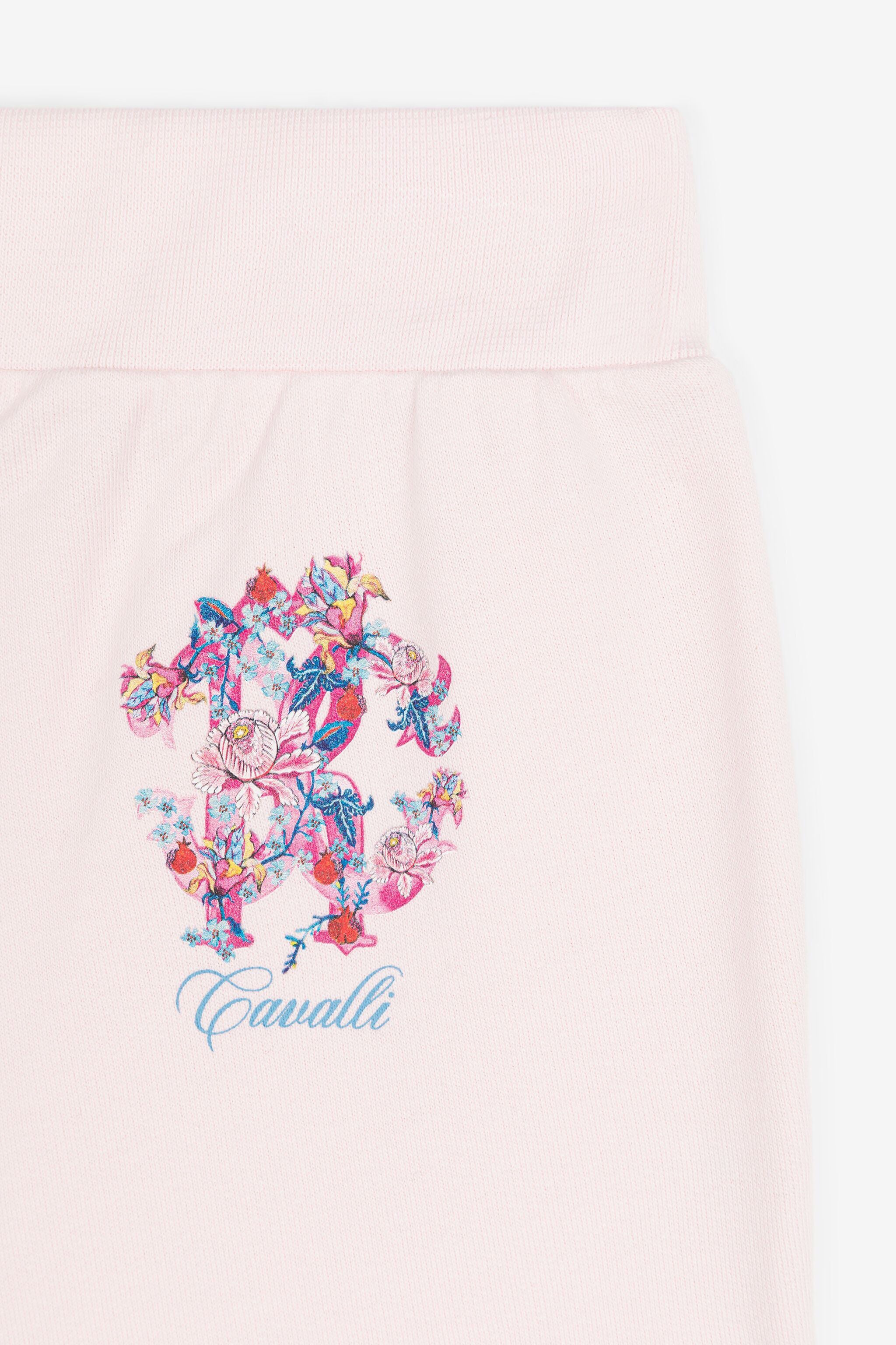 JU Floral-Print Cotton Sweatpants JU Floral-Print Cotton Sweatpants Pink RJT241-CF050