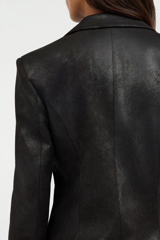 JC Schwarzer Blazer Mit Schnürdetail JC Schwarzer Blazer Mit Schnürdetail BLACK VFT305-VF455