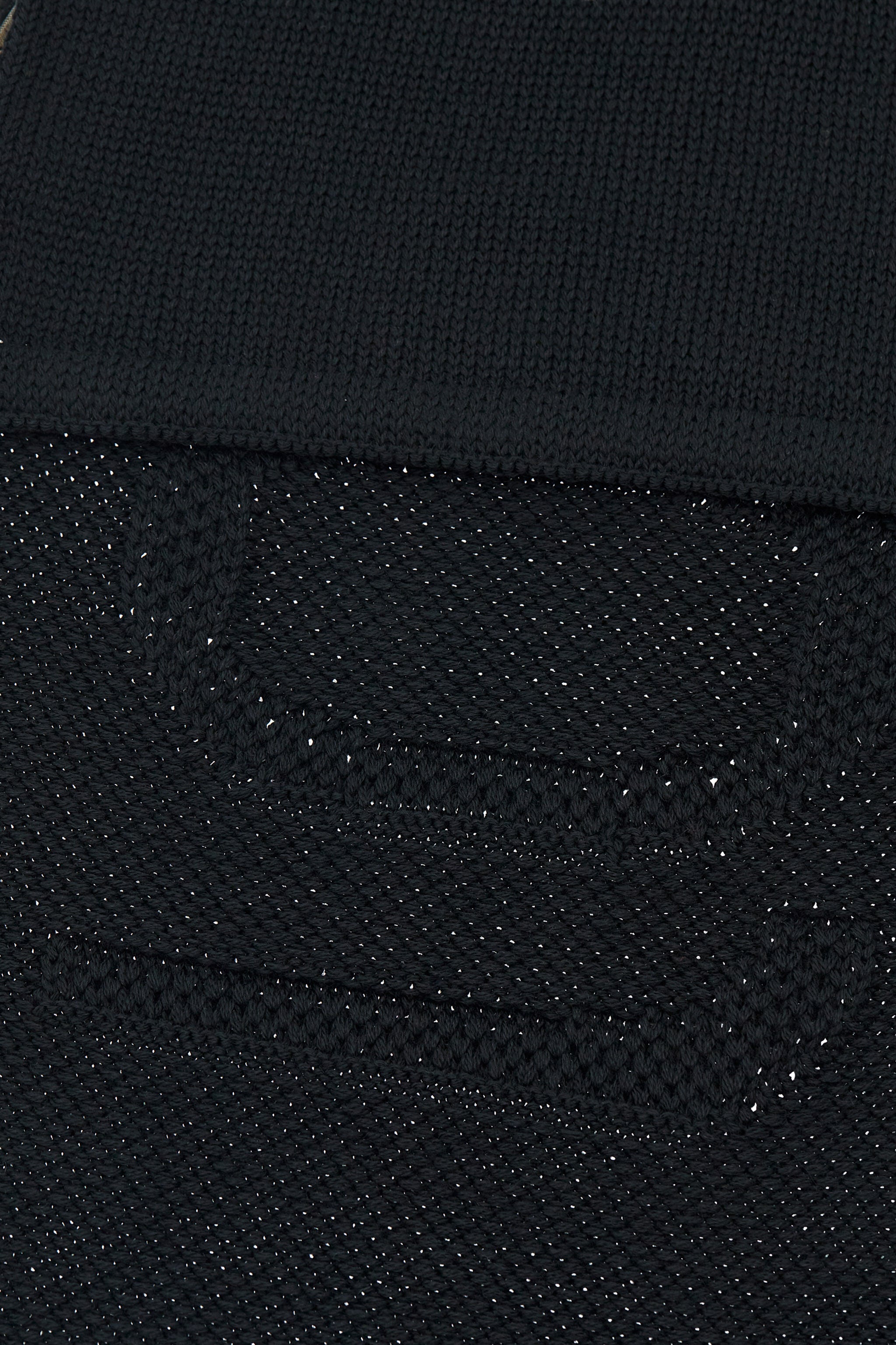 RC Wool Blend Scarf with Logo Workmanship Black TALR40-IR057