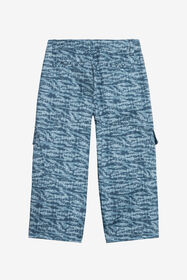 JU Pants With All-Over Branded Print LIGHT BLUE/DARK BLUE UJT20I-6SO44