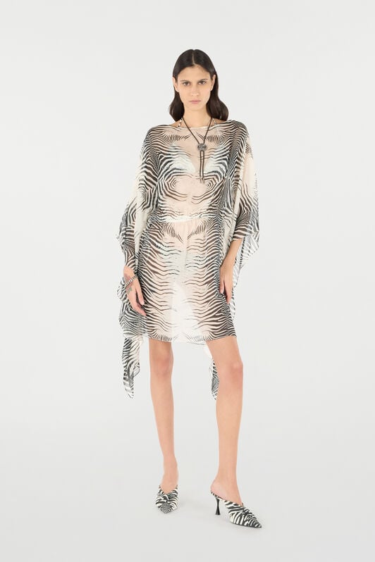 RC Zebra-Print Caftan RC Zebra-Print Caftan Black/White UKW012-HNN49