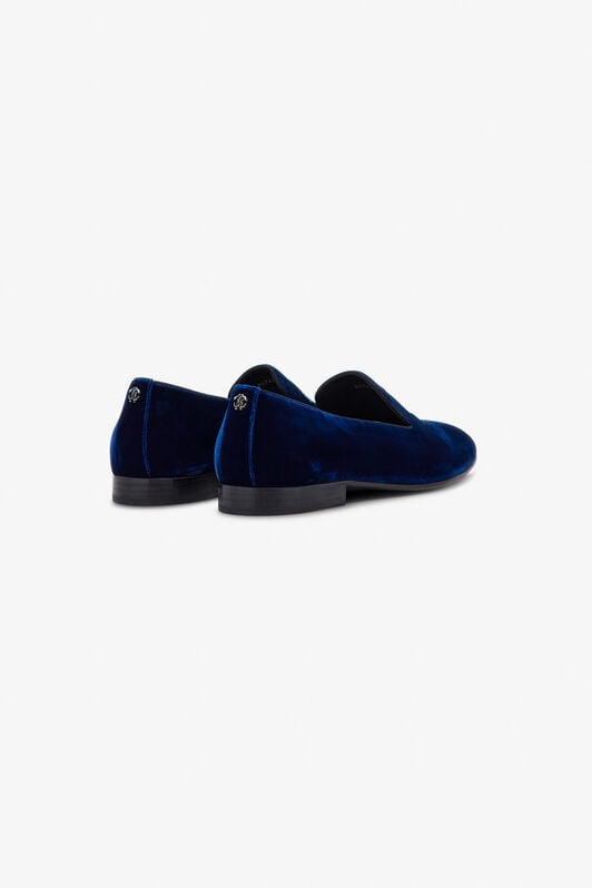 RC Velvet loafers with Monogram Mirror Snake RC Velvet loafers with Monogram Mirror Snake Dark blue SRS003-VL005