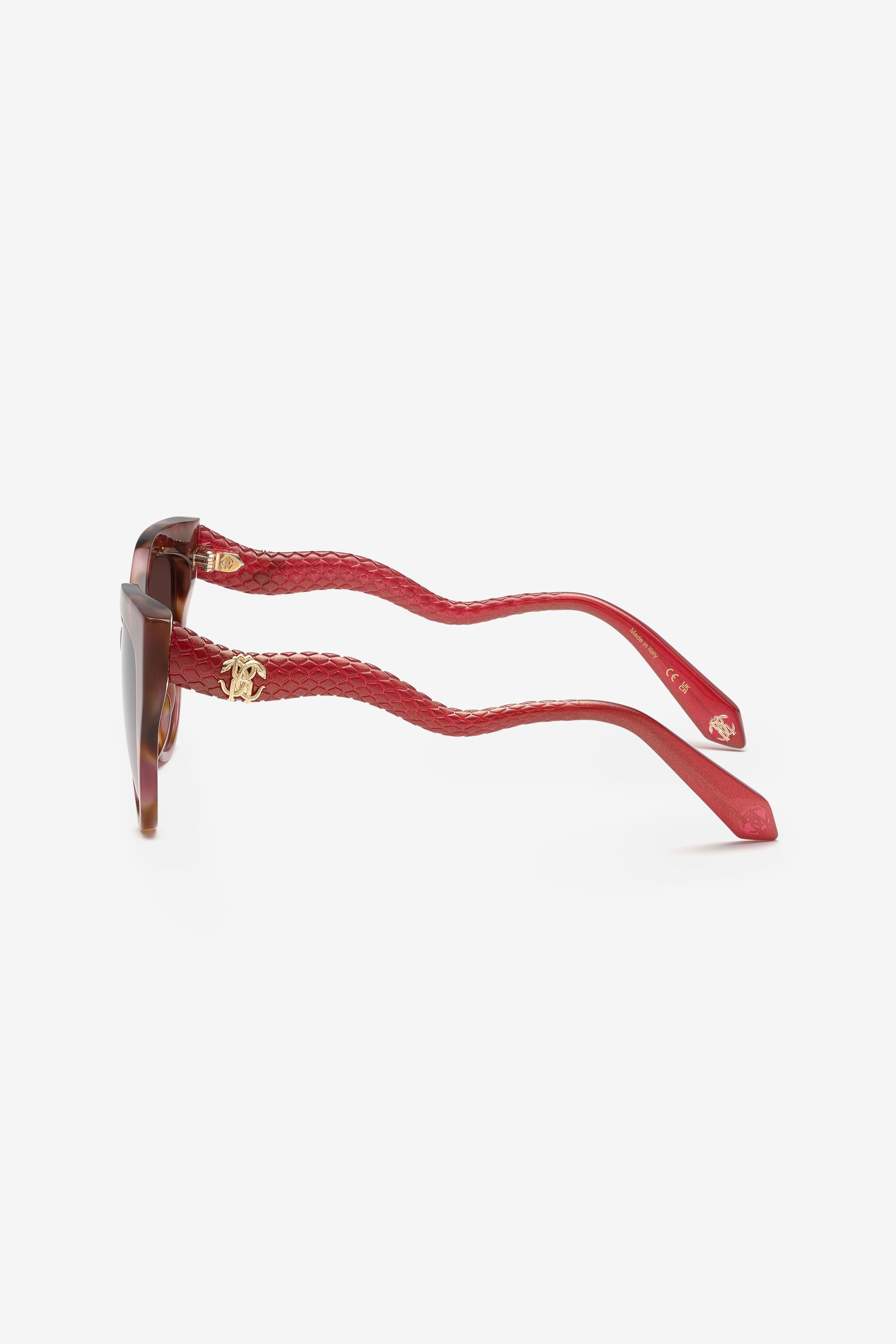 RC Sunglasses with snake-like temples BROWN/PINK HAVANA UALD17-ID212
