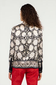 RC Black and Ivory Floral Print Shirt RC Black and Ivory Floral Print Shirt NERO/AVORIO VQT701-TYP71