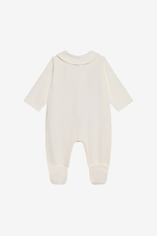 JU Baby-Strampler mit goldener Stickerei JU Baby-Strampler mit goldener Stickerei IVORY XJT80O-JD003