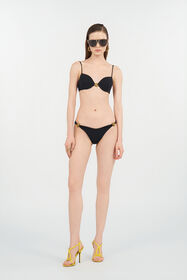 RC Bikini Top with Logo Detail BLACK WKW001-LL030