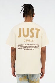 JC T-shirt Crema Con Stampa Logo OFF WHITE VFT071-VF115