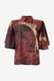 RC Chemise En Soie Rouge À Imprimé Marbre RC Chemise En Soie Rouge À Imprimé Marbre Rouge VWT702-OZQ74