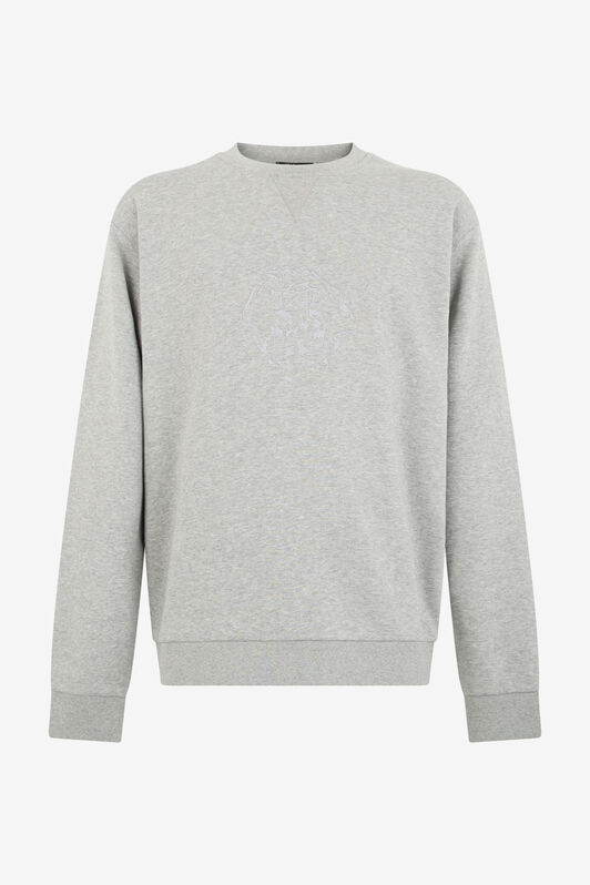 RC Rundhals-Sweatshirt in Grau mit Logo RC Rundhals-Sweatshirt in Grau mit Logo GREY MELANGE TOT66C-CF062