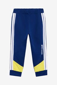 JU Pantaloni Jogging Color-Block Blu BLUE/YELLOW TJT246-CF050