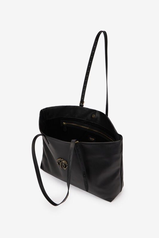 RC Black Shopping Bag with RC Monogram RC Black Shopping Bag with RC Monogram BLACK QOB00A-PZO31