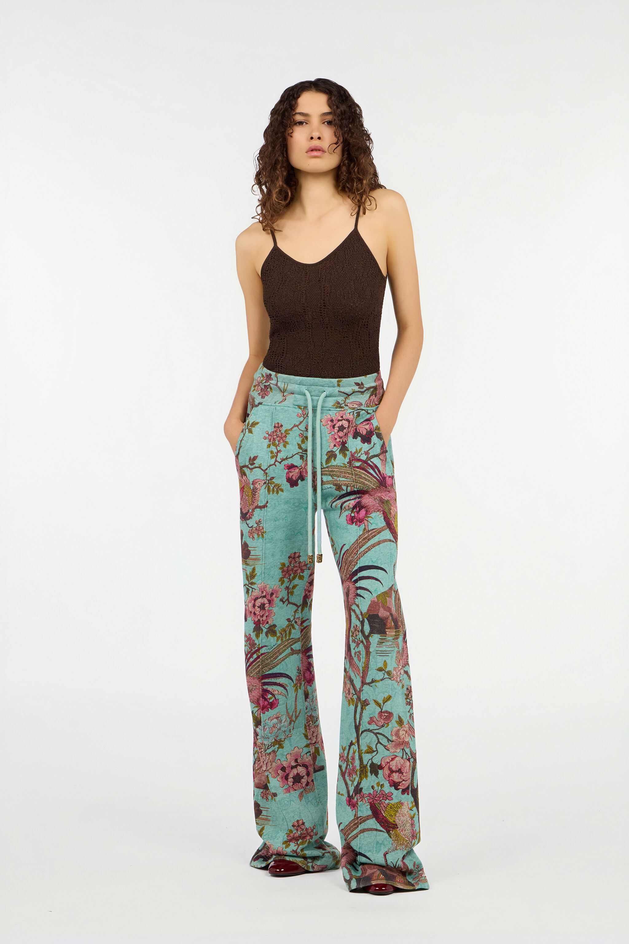 RC Multicolor pants with Oriental Bird print RC Multicolor pants with Oriental Bird print PISCINA/ROSA VKT20B-2GP76