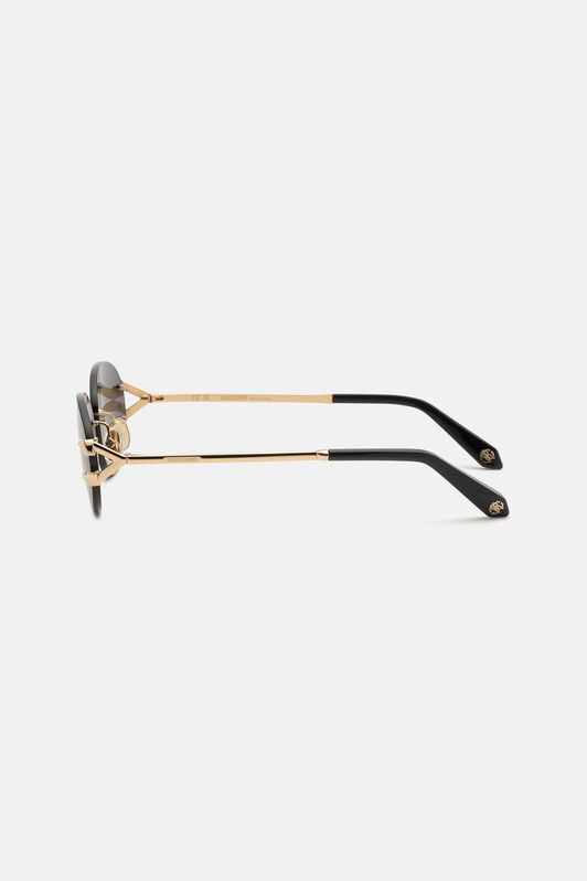 RC Round shape rimless sunglasses SHINY ROSE GOLD BK VALD15-ID254