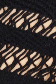 RC Vest Top With Openwork Zebra Pattern Black UKT613-MA001