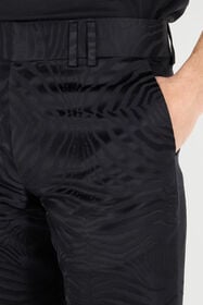 RC Pantaloni Svasati Con Motivo Tiger Skin Nero URT226-TJ033
