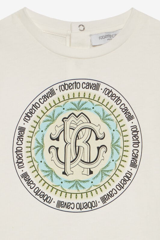 JU Camiseta Monograma RC Grande E Inscripción JU Camiseta Monograma RC Grande E Inscripción Blanco UJT610-JD001