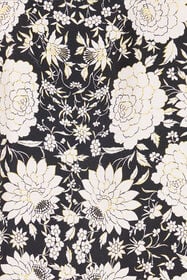 RC Silk Shirt With Floral Print Black/White VNT724-4QP97