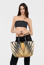 RC Shopping-Tasche Mit Ray Of Gold-Print ST.ROG/NERO UKB01S-AC567