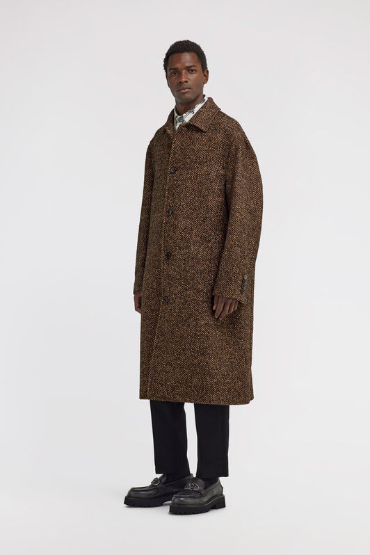 RC Double-breasted coat Brown TRT520-WP053