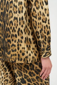 RC Silk Shirt with Jaguar Print NATURAL WQT704-9HQ71