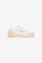 JC Baskets Blanches En Cuir Avec Empiècements Beiges JC Baskets Blanches En Cuir Avec Empiècements Beiges WHITE UFS023-UF298