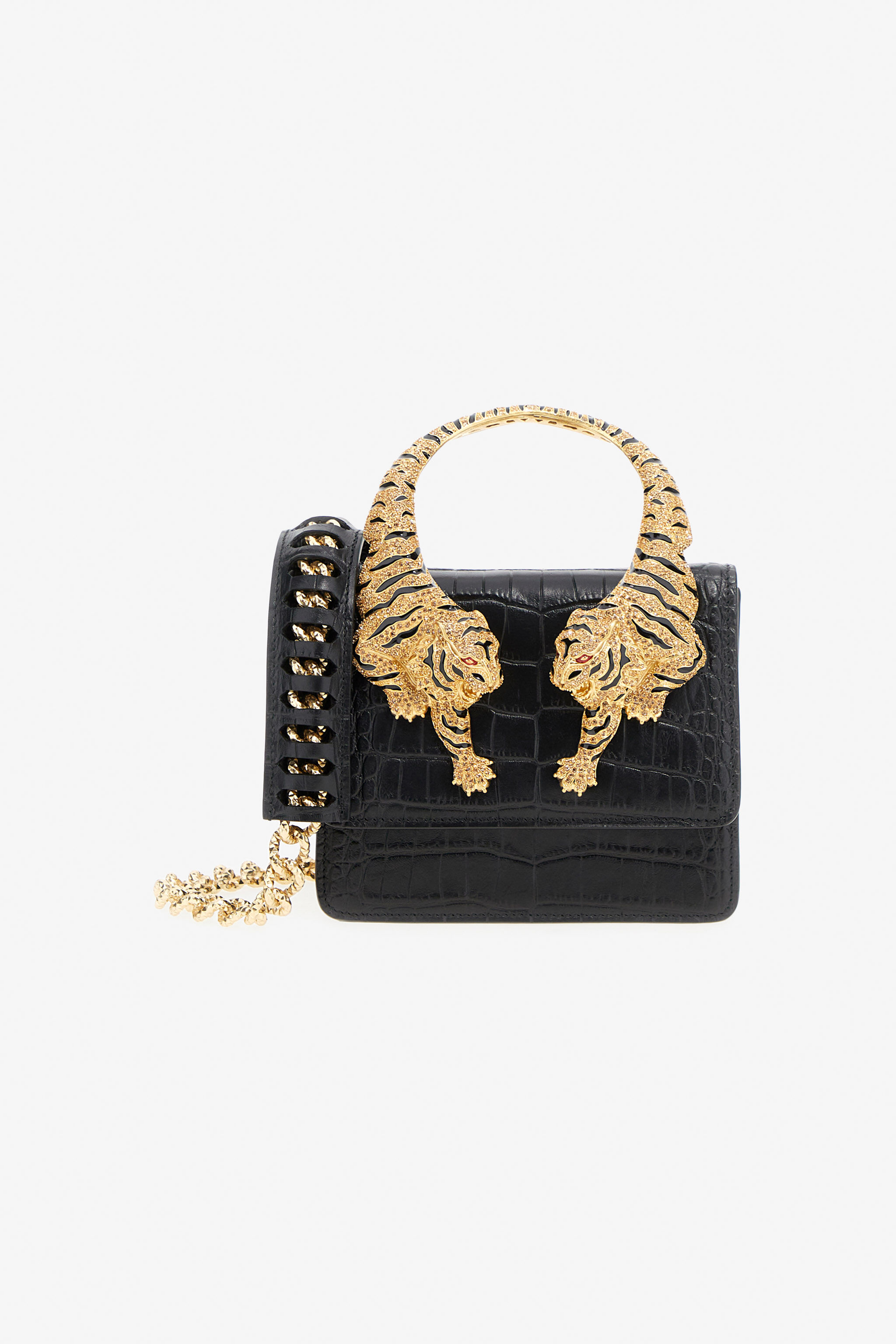 Medium Roar Bag in Black for Women | Roberto Cavalli®