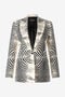 RC Blazer With White Tigress Print RC Blazer With White Tigress Print Black/White UKT401-ORN49