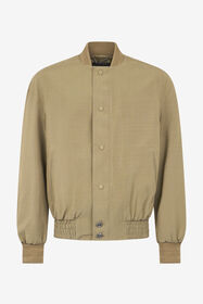 RC Buttoned Bomber Jacket Brown URT465-VI045