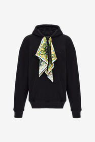 RC Sweatshirt with laces and Lemon Snake print details Schwarz SRT69B-CF050