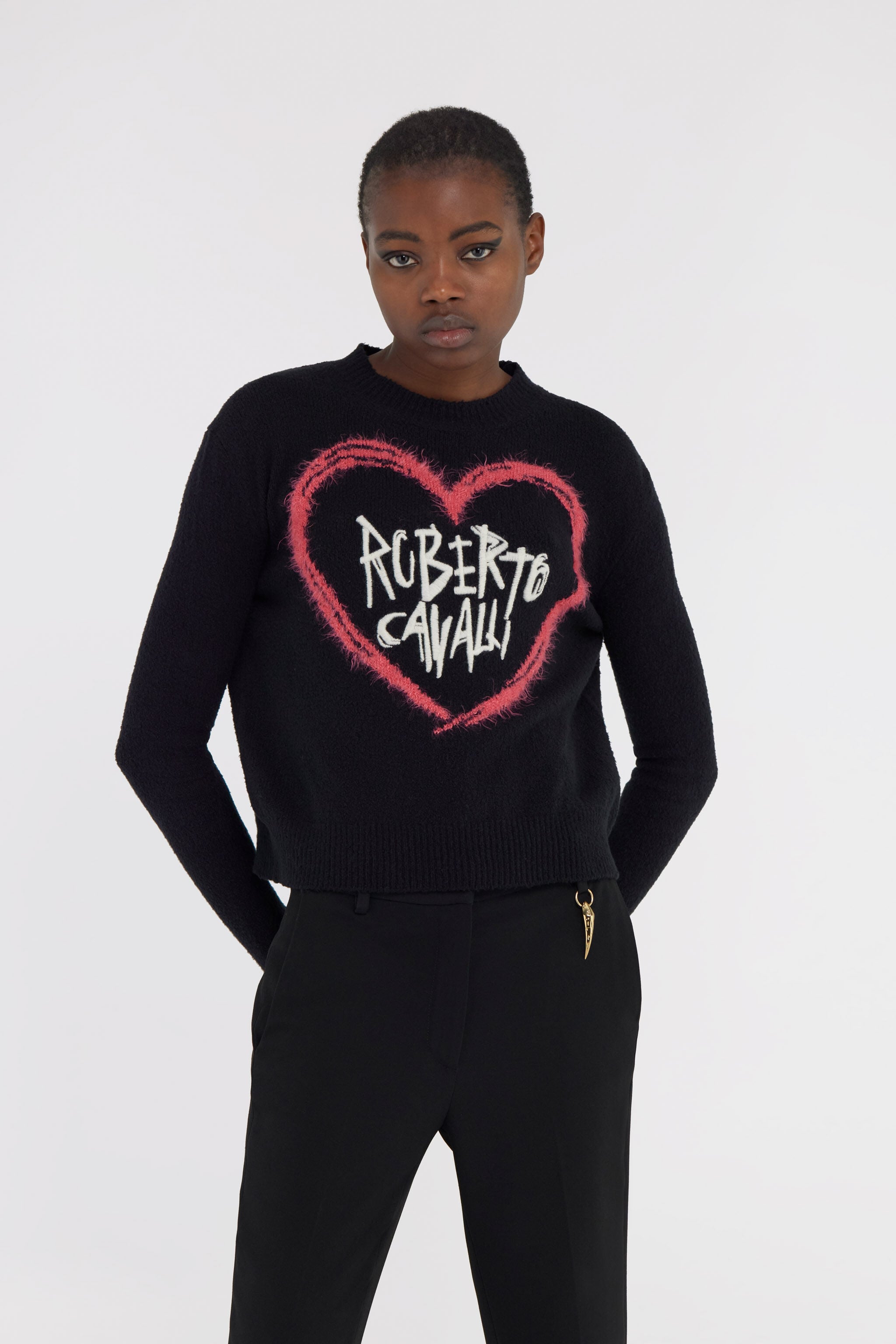 RC Sweater With Heart Logo RC Sweater With Heart Logo Black SKM604-MQ028