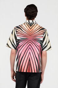 RC Ray Of Paradise Print Denim Shirt CORAL PINK XRJ701-EAM33