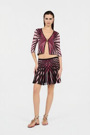 RC Ray Of Paradise Print Cardigan MAGENTA XKM600-MI150