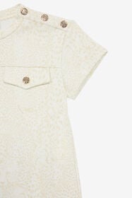 JU Cheetah-Print Dress White UJT10H-5OO35