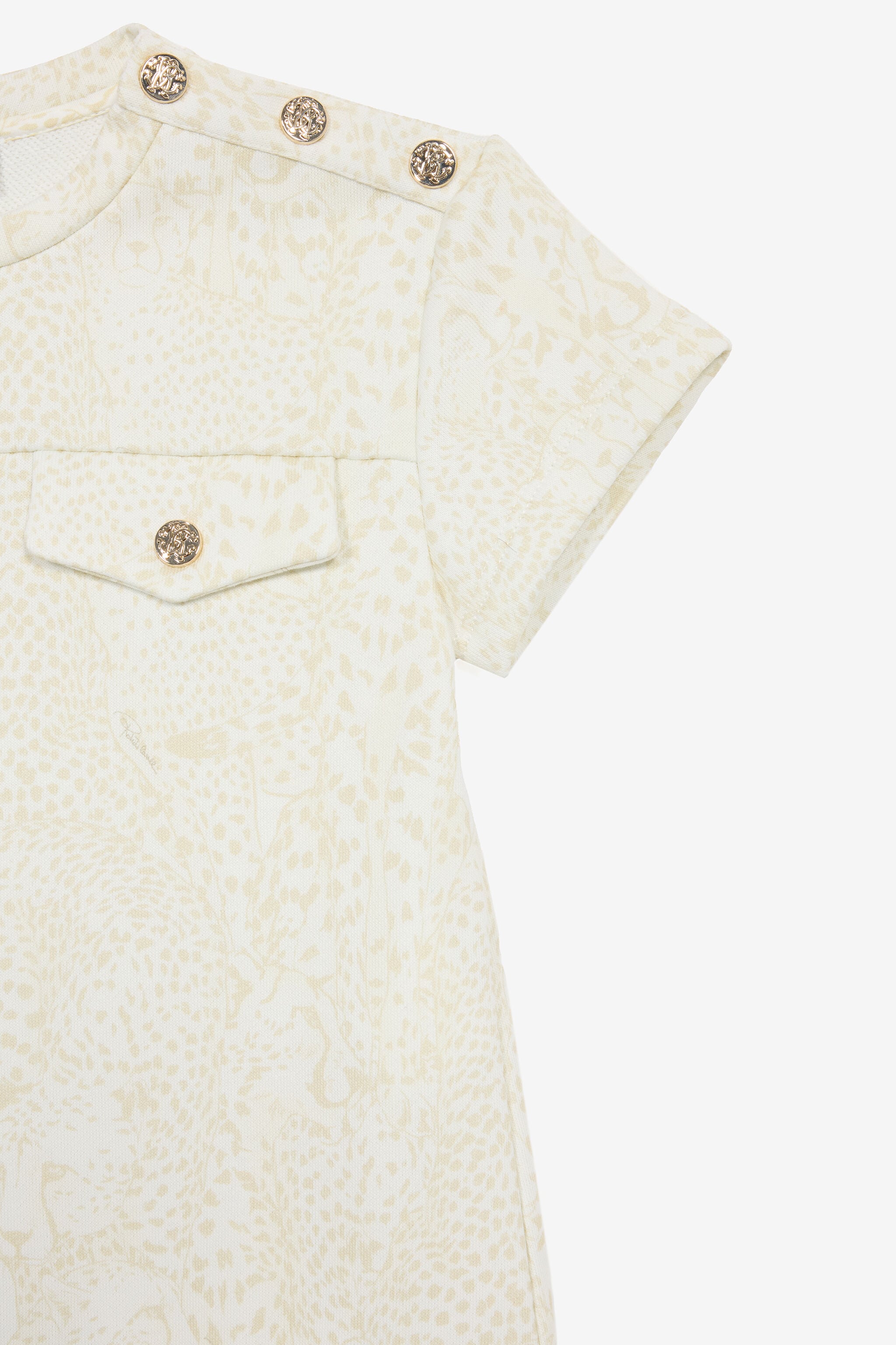 JU Robe À Imprimé Guépards JU Robe À Imprimé Guépards Blanc UJT10H-5OO35