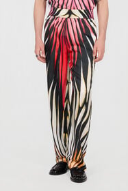 RC Ray Of Paradise Print Trousers CORAL PINK XRT265-4QM33