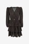 JC Midi Dress with Flounces JC Midi Dress with Flounces BLACK RKT958-RK467