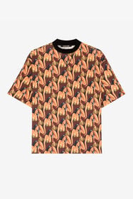 RC Graphic-Print Cotton T-Shirt Brown RRT62I-3PH24