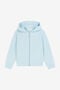 JU Sudadera con capucha y logotipo bordado JU Sudadera con capucha y logotipo bordado Azul claro OJT975-ISA2J