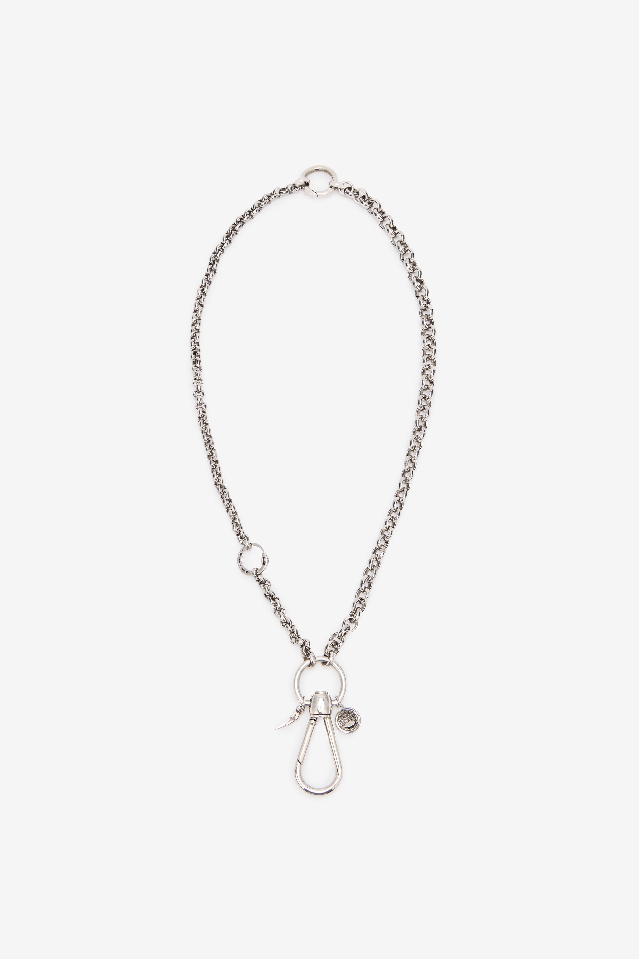 RC Chain With Snake And Fang RC Chain With Snake And Fang Silver URG008-AM258