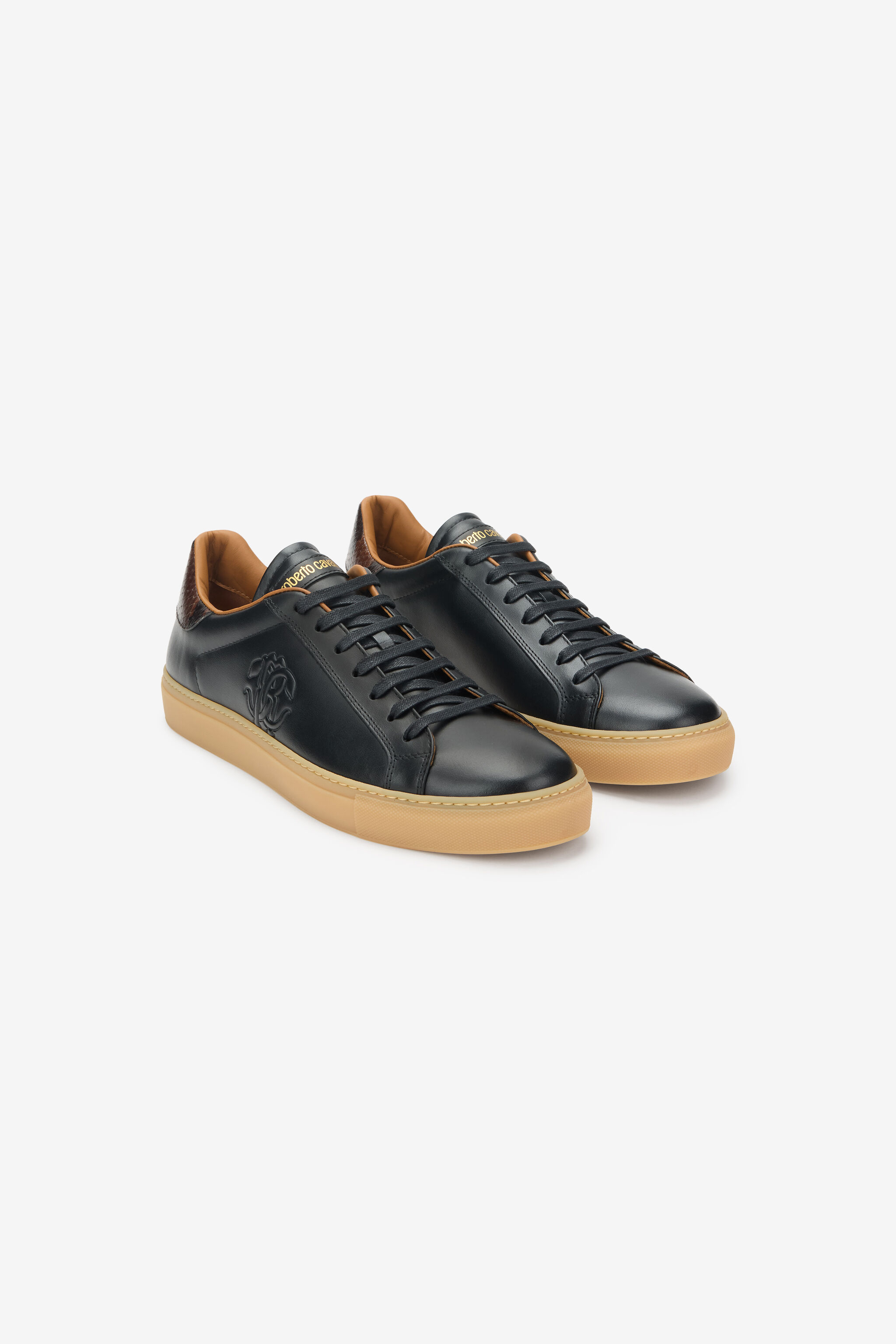 RC Sneaker in pelle con logo goffrato RC Sneaker in pelle con logo goffrato BLACK TOS00L-PZC15