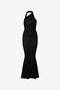 RC Long Black Ribbed Dress RC Long Black Ribbed Dress Black VWM109-MH014