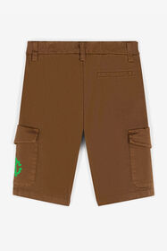 JU RC Monogram-Print Cargo Shorts Brown RJT225-CE035