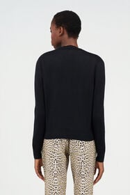 RC Wool cardigan Black UWM901-WH003