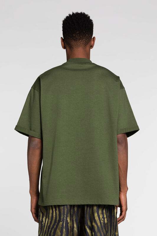 RC Logo-Print Cotton T-Shirt Green RRT62O-JD060