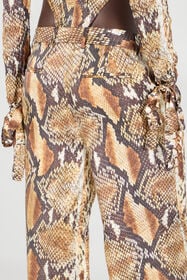 RC Python Print Trousers Brown UWT201-4QN93