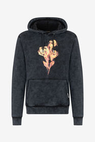 RC Sudadera Negra con Rosas Estampadas BLACK SOT66B-CF008