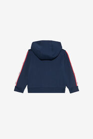 JU Sweat à capuche en coton NAVY VJT696-CF050