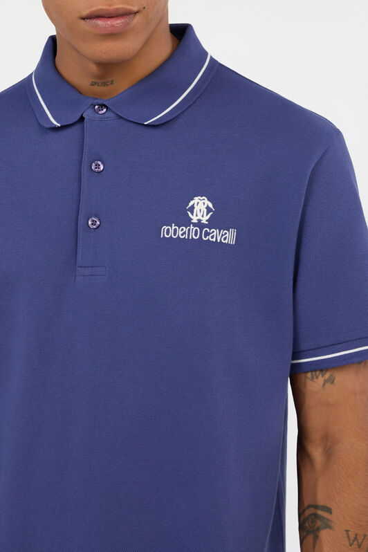 RC Polo Bleu À Logo Black QOT64B-KB001