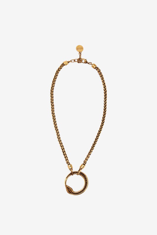 RC Necklace With Snake Pendant RC Necklace With Snake Pendant Gold UKG008-AM001
