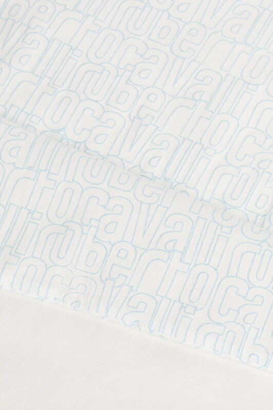 JU Couverture de bébé à imprimé logos JU Couverture de bébé à imprimé logos Bleu clair RJT80S-JFH87
